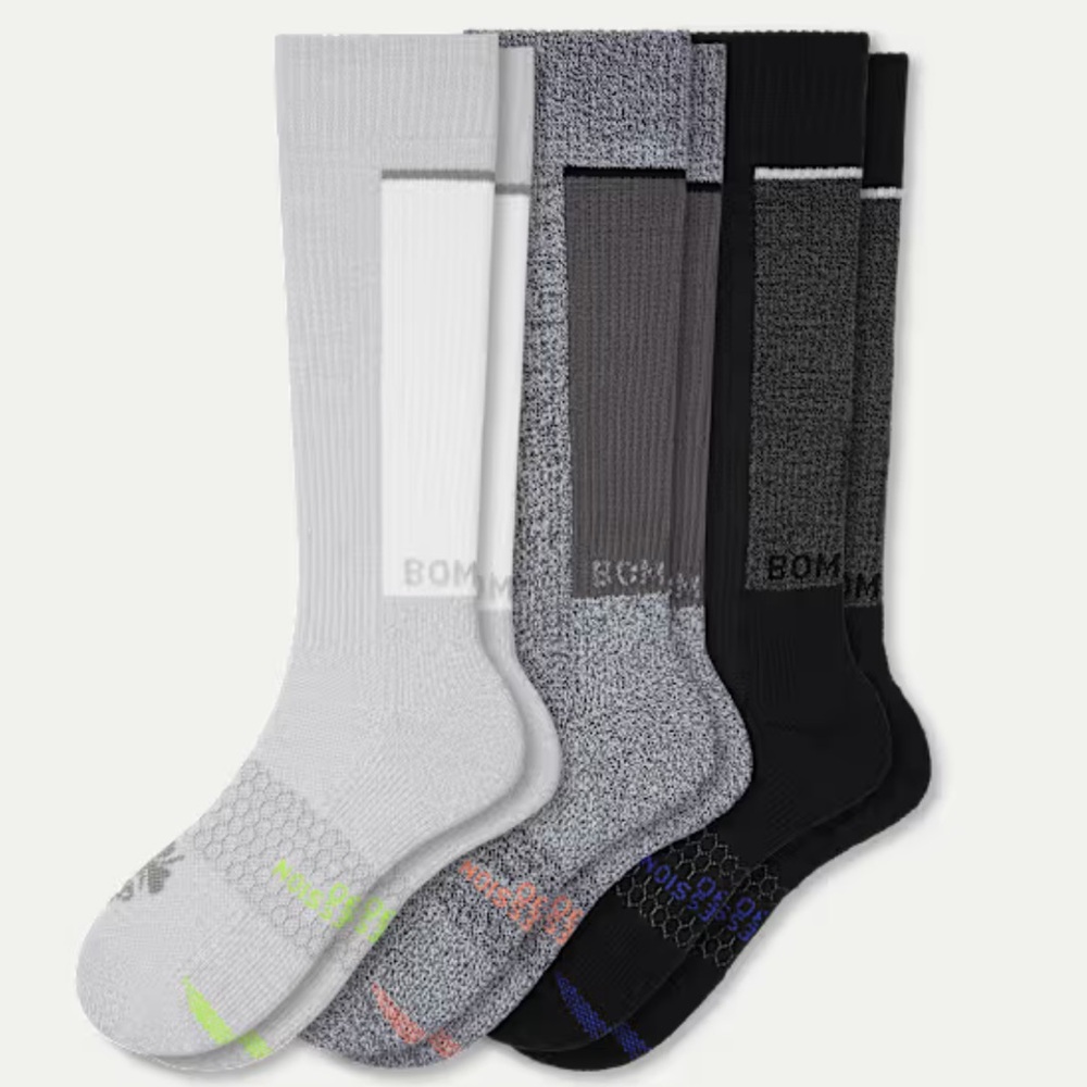 Bombas Women's Performance Compression Knee High Sock 3-Pack (20-30mmHg)